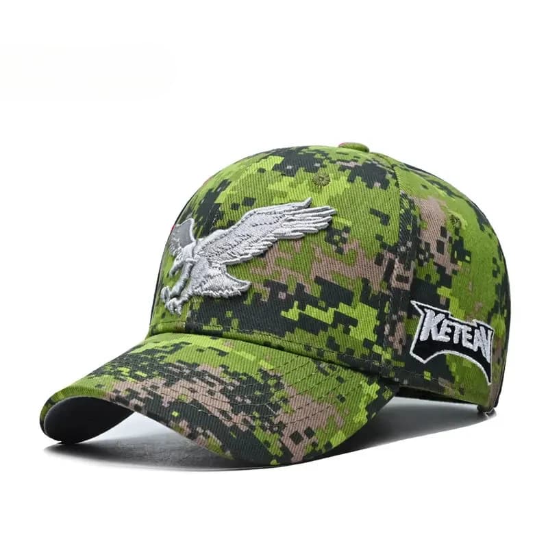 Casquette de baseball en coton rigide pour homme, broderie Aigle 2025, marque tendance, casquette à