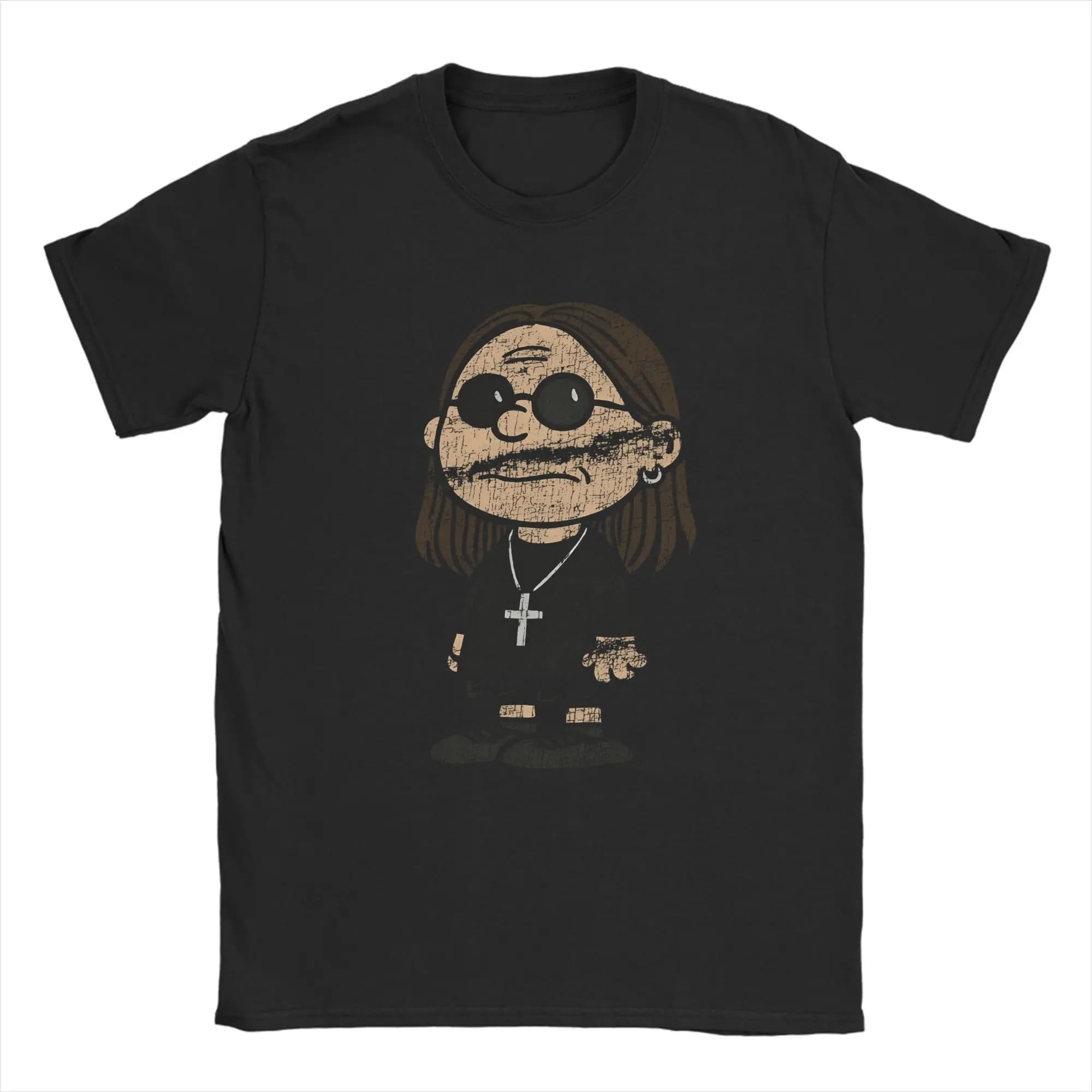 Hommes T-Shirt Ozzy Osbourne et Charlie Brown inspiré nouveauté coton T-Shirt à manches courtes t-sh