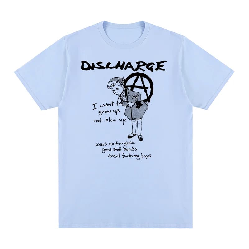DISCHARGE Vintage T-shirt d-battement croûte punk nouveaux os cassés varukers crass coton hommes T-s