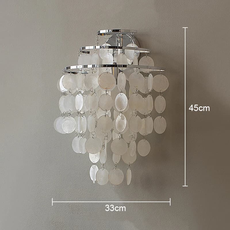 Lustre de salon français, luminaire suspendu rétro en forme de coquille, lampe suspendue moderne min