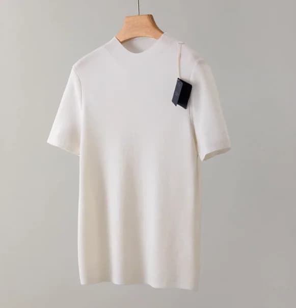 Fil allemand Yangzi 100% laine mérinos super fine laine à épiler fin 120 col mi-haut tricoté T-shirt
