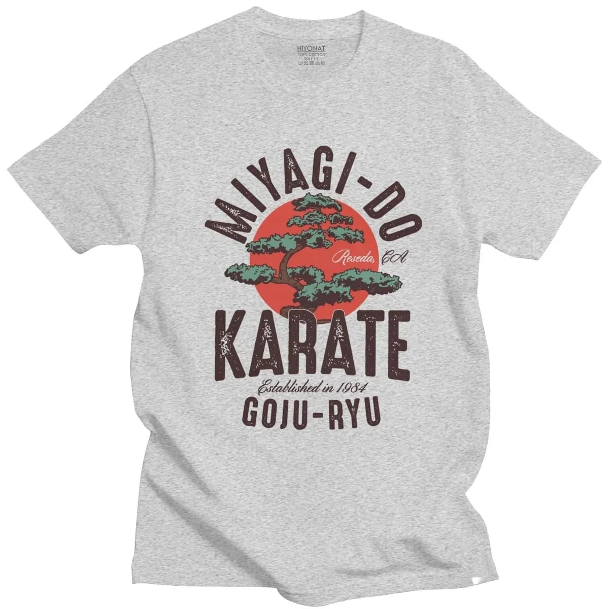 T-shirt vintage inspiré du Karaté Kid de Miyagi Do, T-shirt Cobra Kai, Kung Fu japonais, haut à manc
