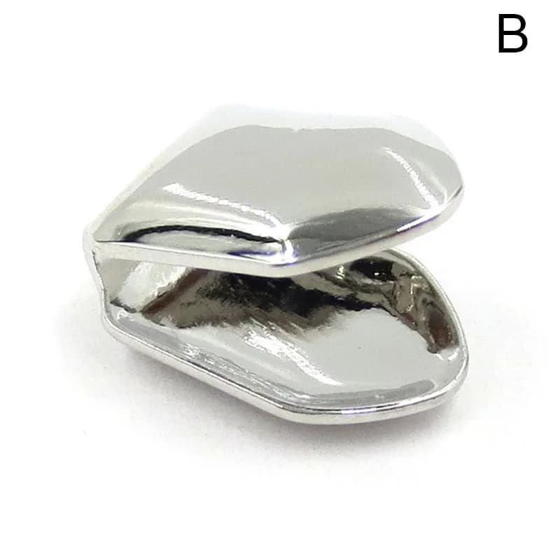 Petit capuchon à dents simples pour hommes, 1 pièce, gril à dents Hip Hop or/argent/or Rose/noir, pe