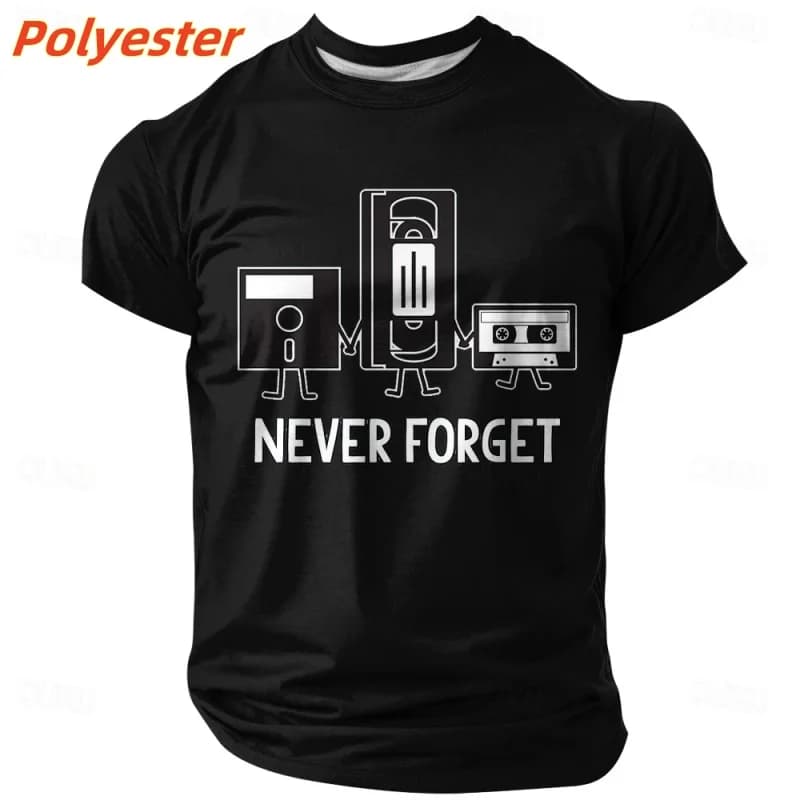 Bande Audio motif T-Shirt pour hommes langue humoristique impression 3D t-shirts été décontracté à m