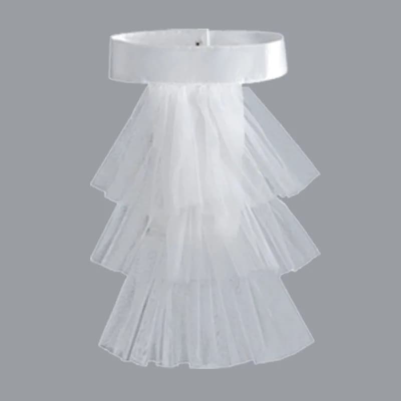 Colliers détachables en dentelle à volants pour hommes et femmes, Costume de Cosplay victorien, Jabo