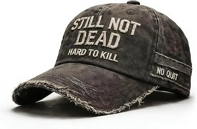 Still Not Dead Cap - Difficile à abattre. Casquette vintage « Impossible de briser », casquette « Ai
