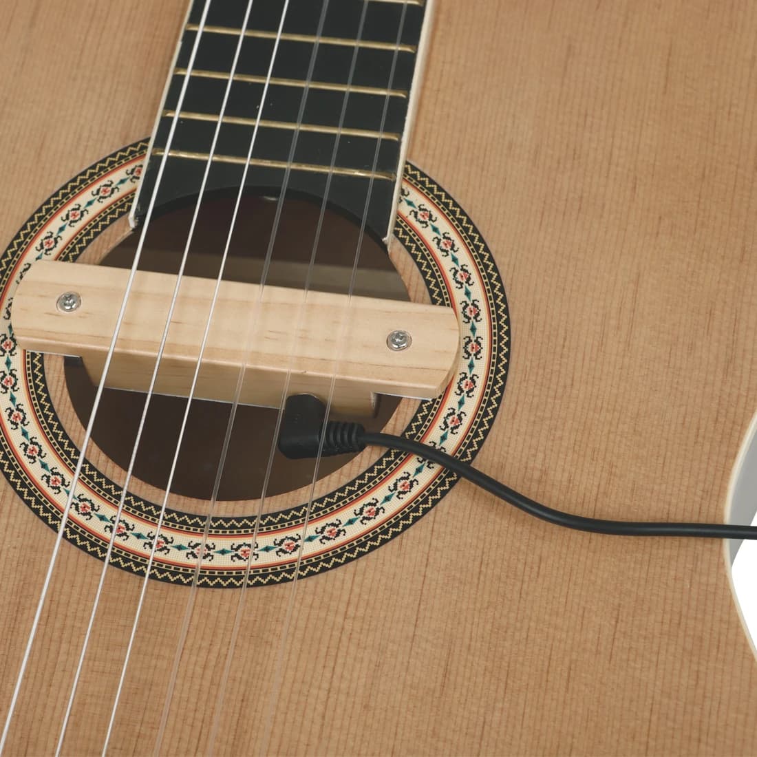 Guitare acoustique Soundhole Pickup Guitare Sound Hole Pickup Volume réglable Micro Guitare et ampli