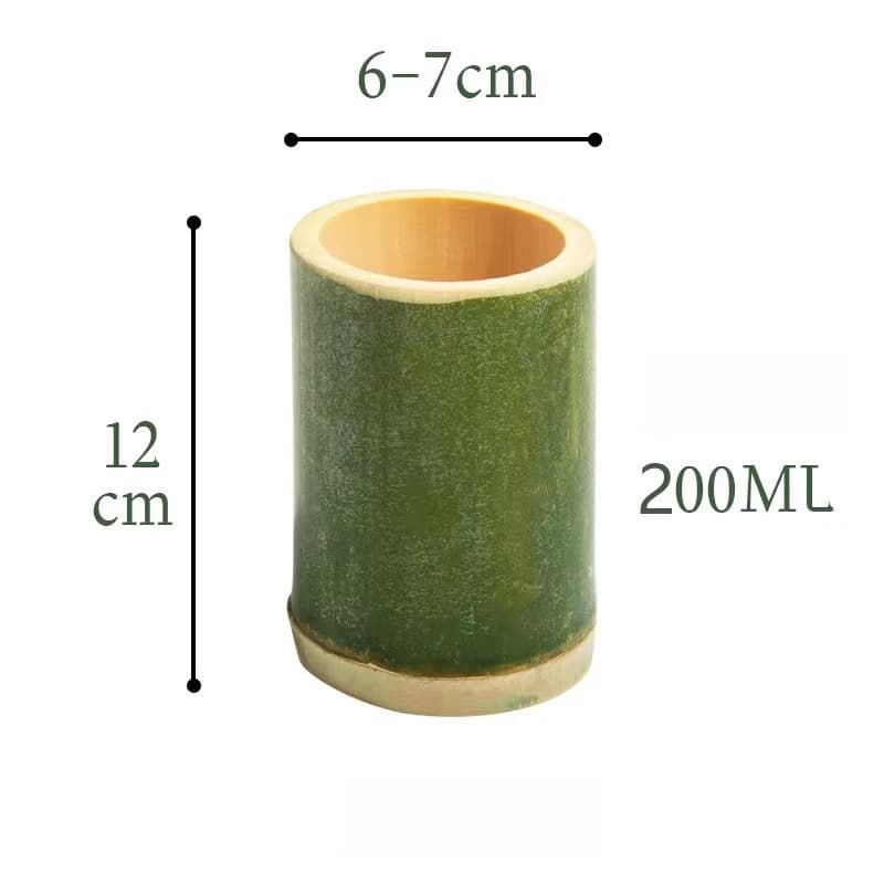 Tasse à thé au lait en tube de bambou, tasse à glace, tasse en bambou frais, bambou de grand diamètr