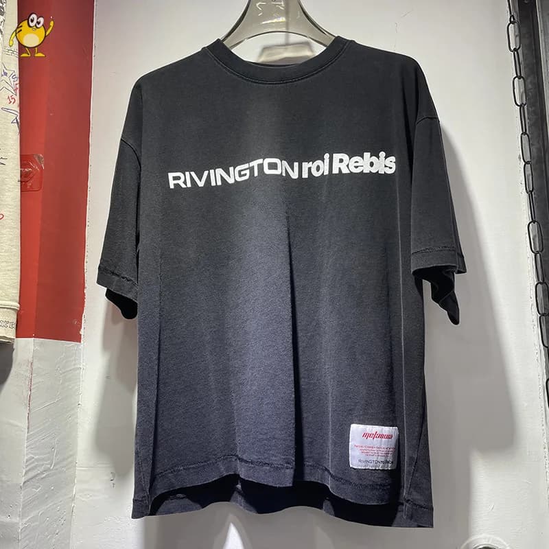 Vintage lavé RRR123 t-shirt hommes femme meilleure qualité ample Hip Hop mode classique tout-match d