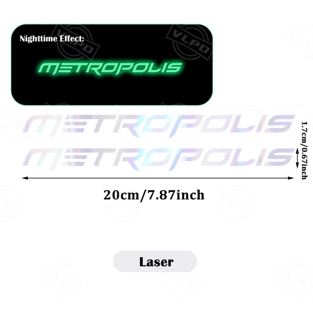 Autocollants Laser imperméables pour moto, accessoires pour Peugeot Metropolis 400 i 400i RS SW GT R