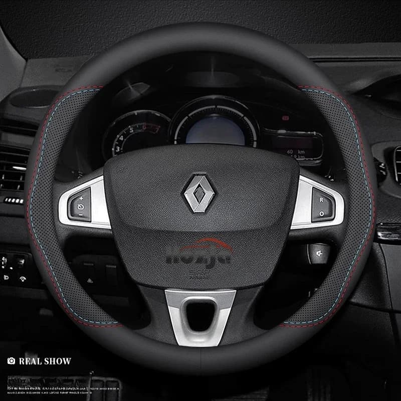 Housse de volant en cuir pour Renault Master Symbioz Kangoo ARKANA Kaptur Sandero ZOE Clio Twingo Es
