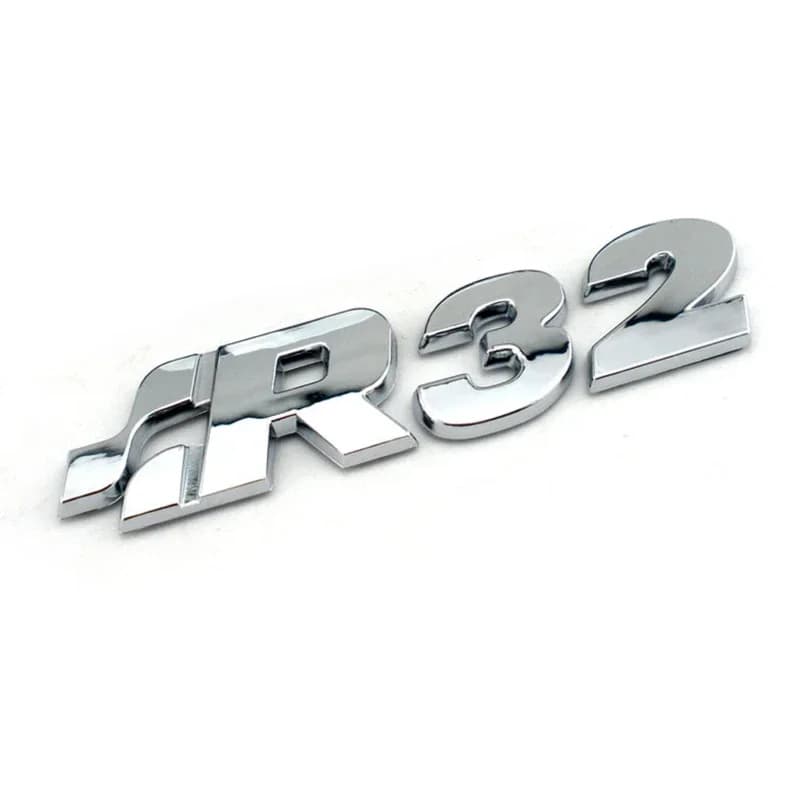 Golf R32 Chrome calandre Badge emblème GOLF TDI R 3.2L V6 coffre arrière hayon Badge logo pour Golf 