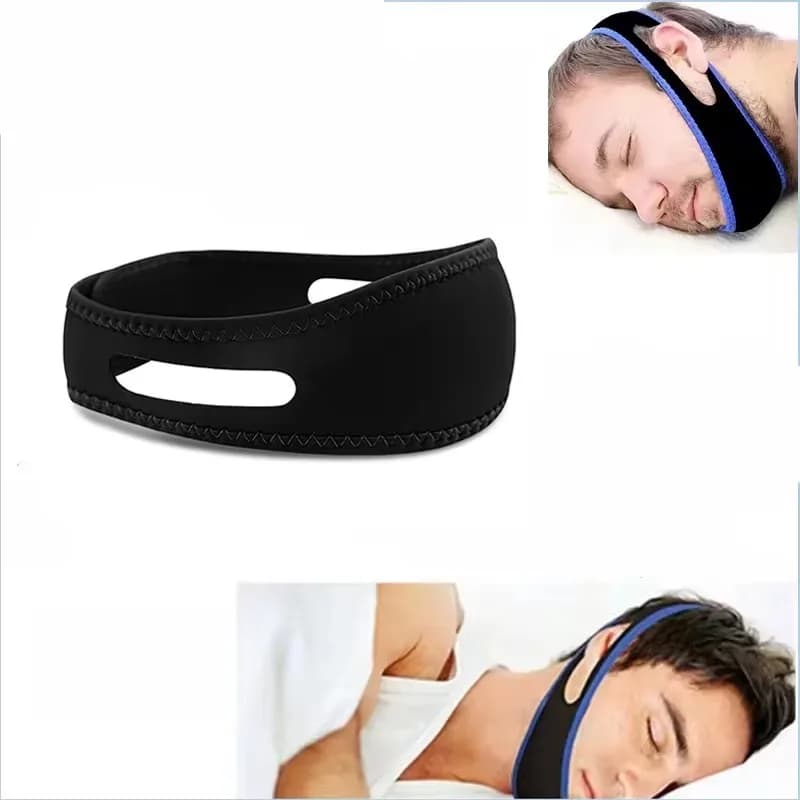 Ceinture Anti-ronflement, sangle de menton pour femme et homme, outils d'aide au sommeil nocturne, P