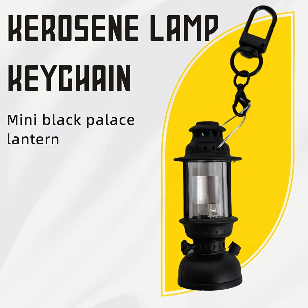 Mini lampe à bougie électronique, porte-clés, Simulation Vintage, lampe à kérosène, éclairage Portab