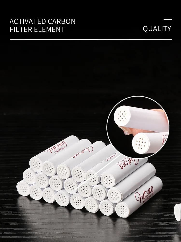 Nouveaux accessoires pour pipe à fumer Futeng en gros, filtre à charbon actif de 9 mm, accessoires p