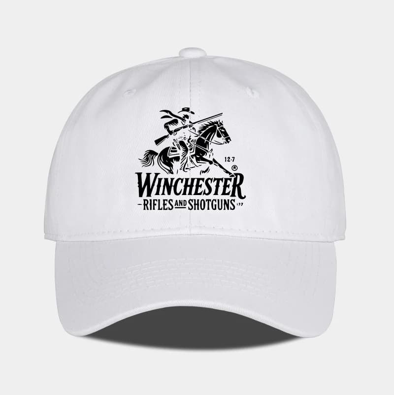 Casquette de baseball souple avec logo Winchester Cowboy imprimé, douce, confortable, respirante, ré