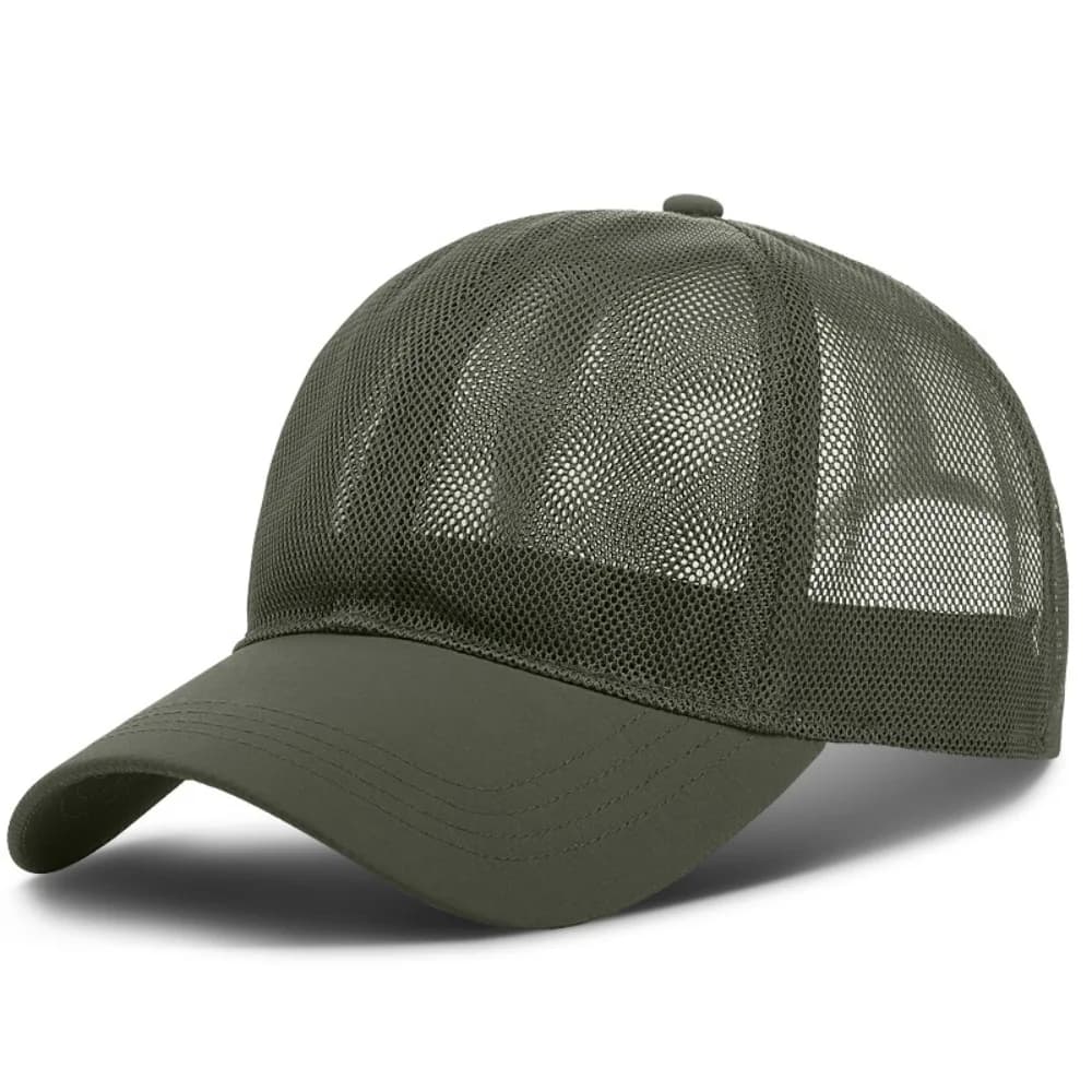 Casquette de baseball en maille intégrale légère et respirante, chapeau de soleil d'extérieur réglab