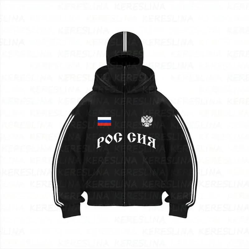 2025 nouveau sport à capuche double chapeau conception lettre cardigan à capuche automne et hiver ho