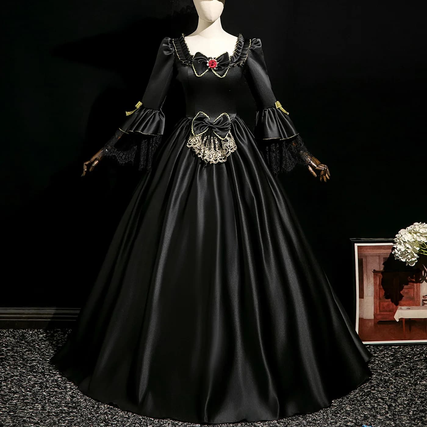 Costume de la Renaissance médiévale du 18ème siècle pour femmes, robe gothique victorienne, robe de 