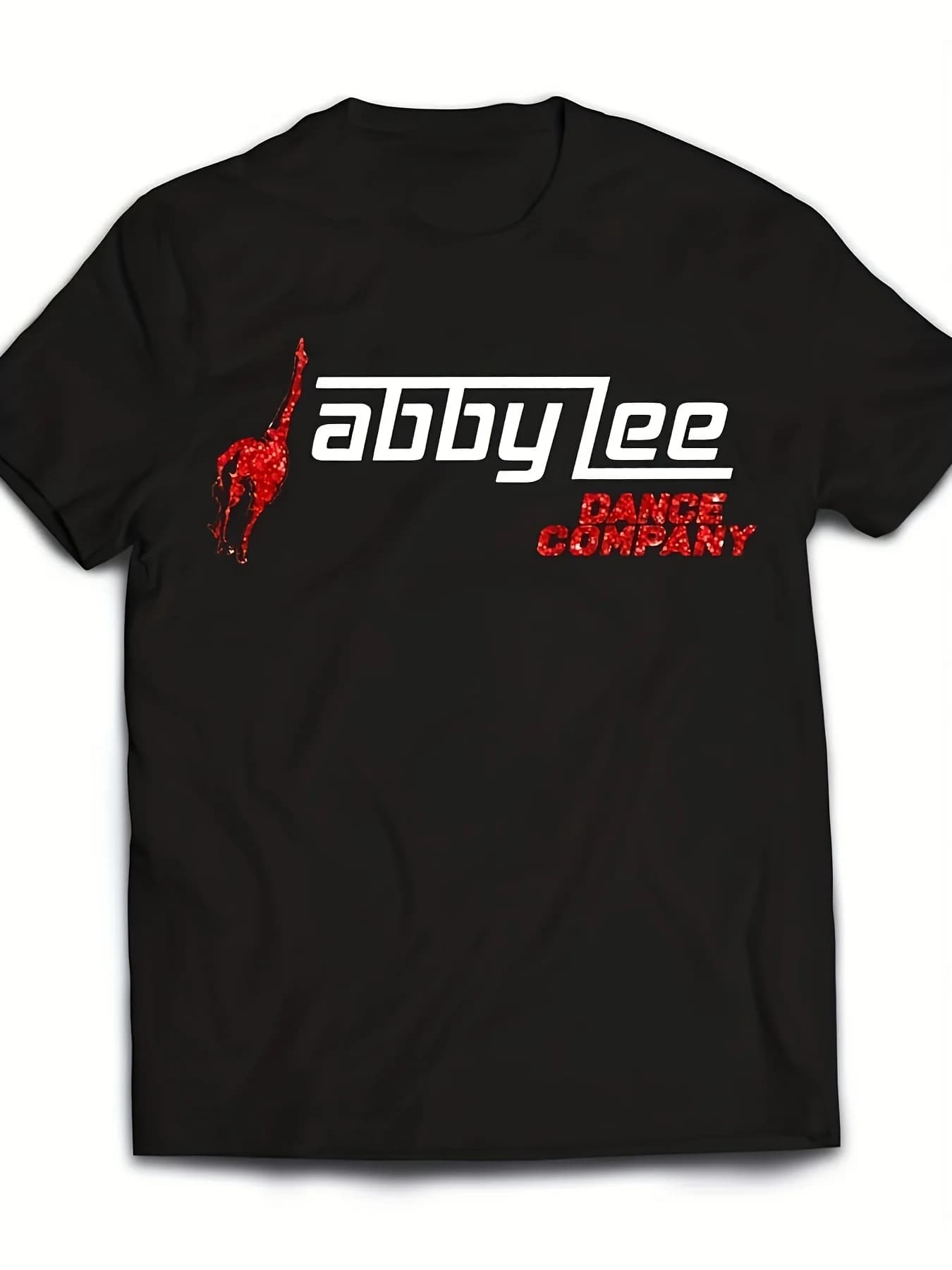 Abby Lee Dance Company ALDC T-shirt à logo rétro, col rond, design de marque de danse, t-shirts déco