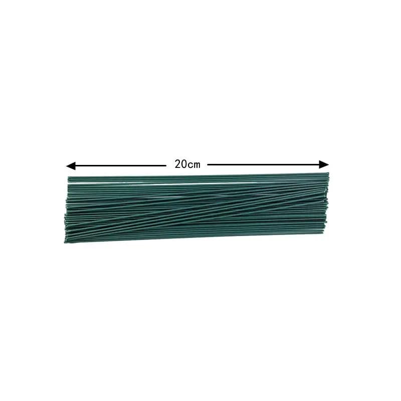 Mini tiges de fil métallique vert floral, 5 à 100 pièces, pour arrangement floral, 20/30/40cm, matér