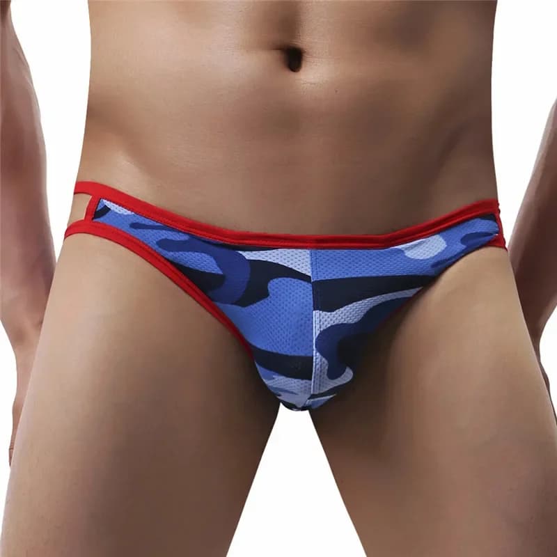 CamSolomon-Slip taille basse pour homme, sous-vêtement décontracté, grande taille