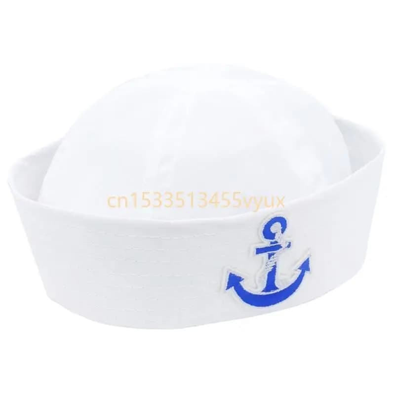 Chapeau capitaine marine X5QD, accessoires décoration fête marin, casquettes marin ancre