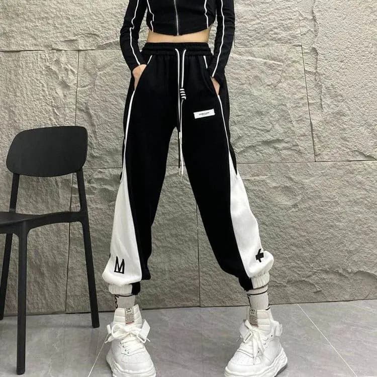 Sarouel femme 2025 Vintage mode élasticité décontracté femme pantalon de sport élégant chaud Trendee