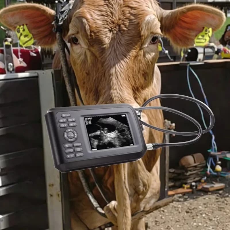 Système d'échographie portable pour animaux, vache, bétail, échographe vétérinaire portable, soins e