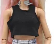 Vêtements de poupée faits à la main, robe pour poupée de 30 cm, 1/6, ruban suspendu au cou, dos ouve