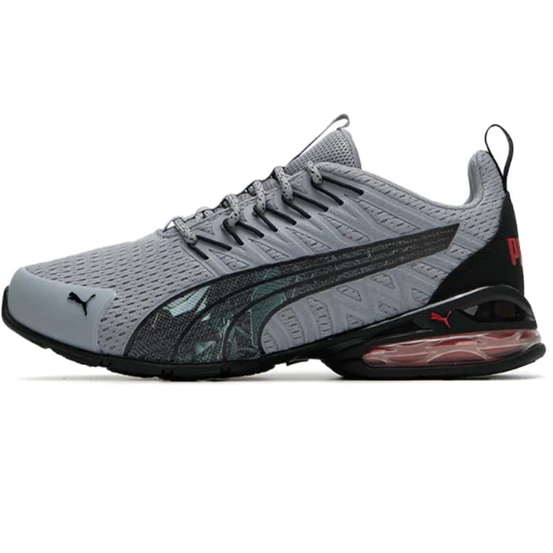 Chaussures de course en maille gris clair Puma 379602-02 pour hommes, baskets athlétiques absorbant 