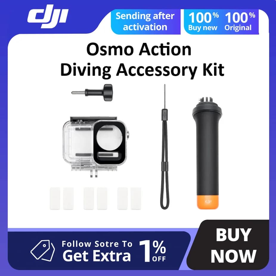 DJI Osmo-Kit d'accessoires de plongée d'origine, Action 3, Action 4, Action 5 Pro