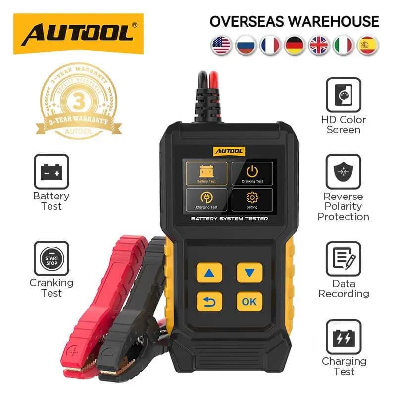 AUTOOL BT360 12V testeur de batterie automatique 12v analyseur de batterie de voiture démarrage outi
