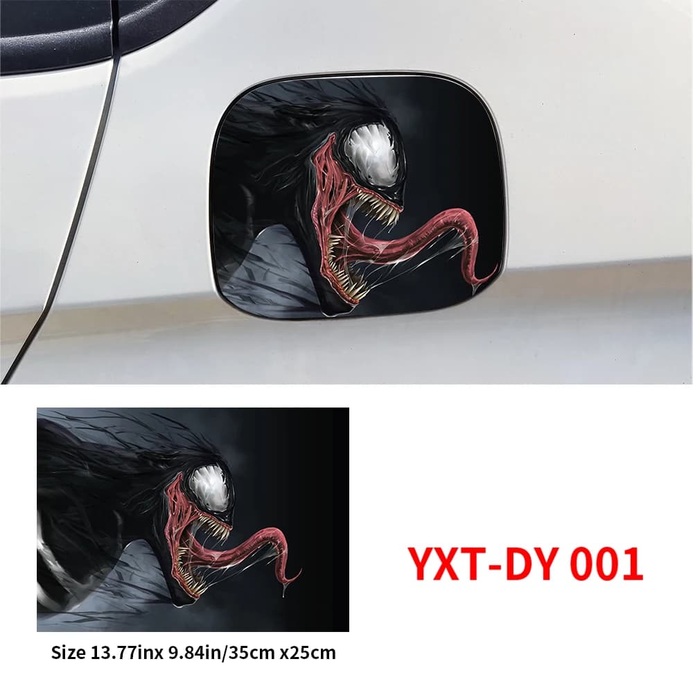 Venom Funny Car Fuel Perious Cap Trim Cover, Décoration, Autocollant, Imperméable, Crème solaire, Au
