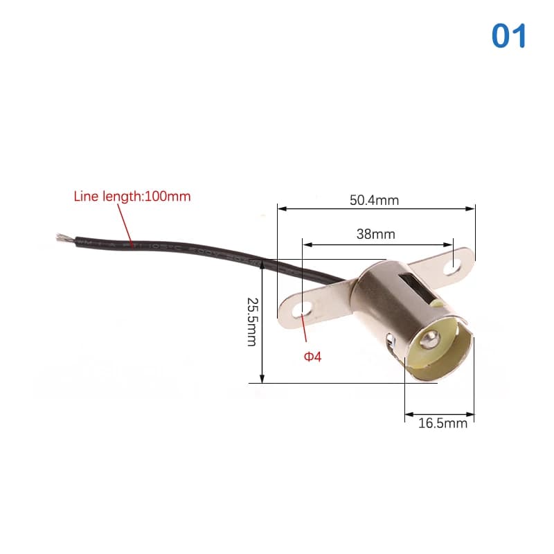 BA15D BA15S Base de lampe BA15D support de lampe BAY15D Base 1156 Base de lampe 1157 support de lamp