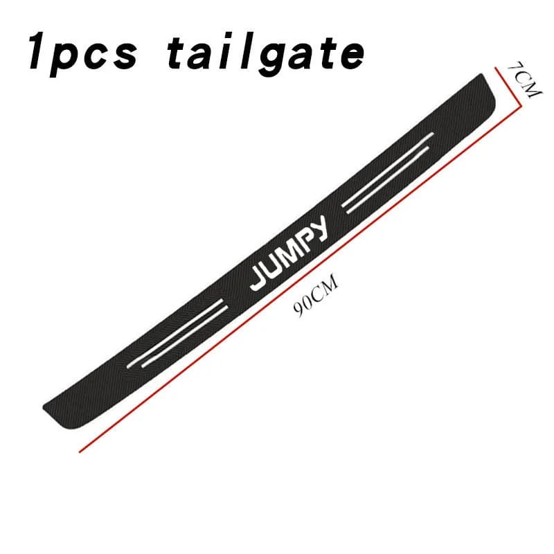 Autocollant en fibre de carbone pour seuil de porte automatique, bande de protection, film de protec