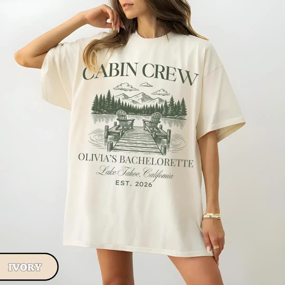 T-shirt personnalisé pour enterrement de vie de jeune fille sur le thème du camping, enterrement de