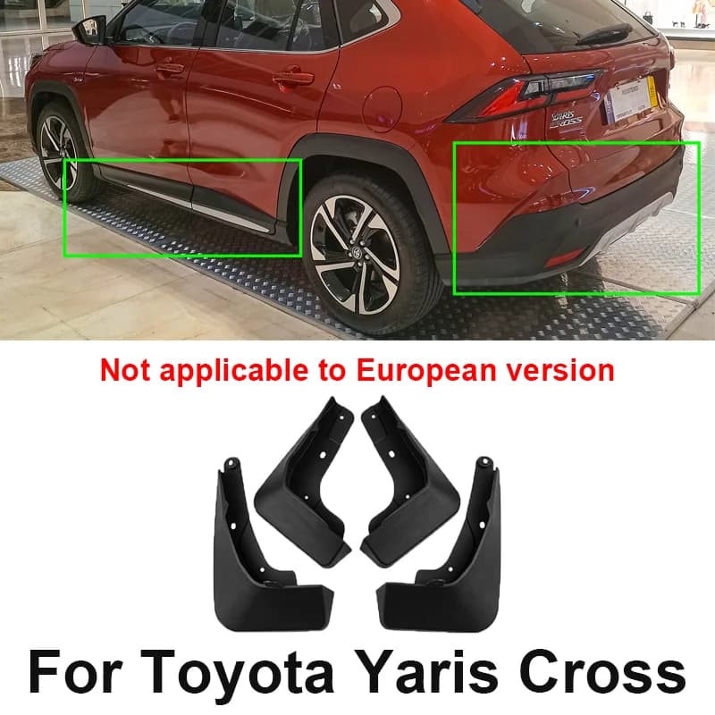 Accessoires automobiles pour Toyota Yaris Cross GR 2023 2024 2025 4 pièces garde-boue de voiture ant