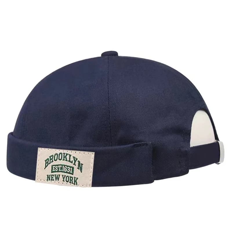 BROOKLYN1631 étiquette de tissu sans bride Skullies casquette bonnet chapeau hommes rue Portable Doc