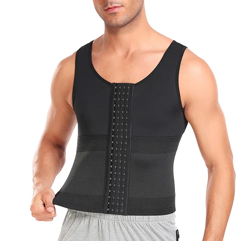 Be-en-forme hommes minceur corps Shaper taille formateur gilet ventre contrôle Shapewear Compression