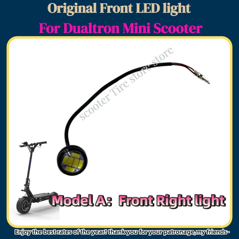Original Dualtron pièces avant LDE lumière pour Dualtron Mini Scooter électrique lumière LED phare a