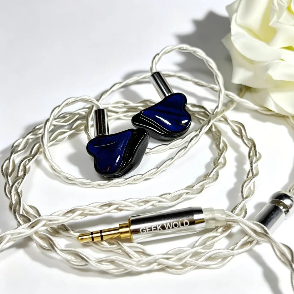 GEEKFLY GEEK WOLD GK12 Ultra 2DD+2PZT BC+1BA+1Planar 6 Driver IEMs Écouteurs filaires HIFI à faible 
