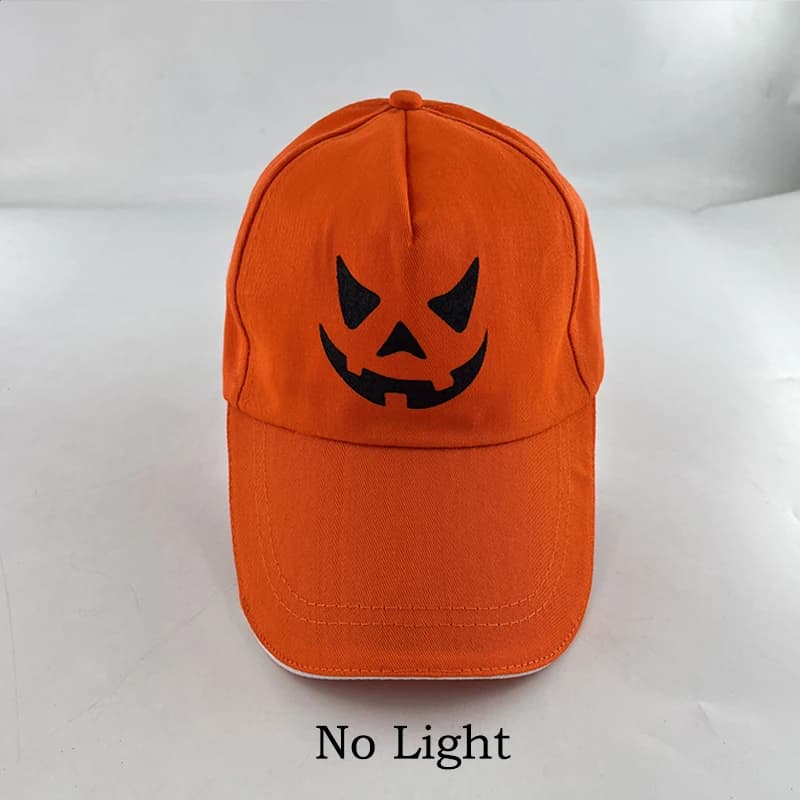Casquettes d'Halloween en forme de citrouille – Casquette de baseball orange fantaisie pour adultes 
