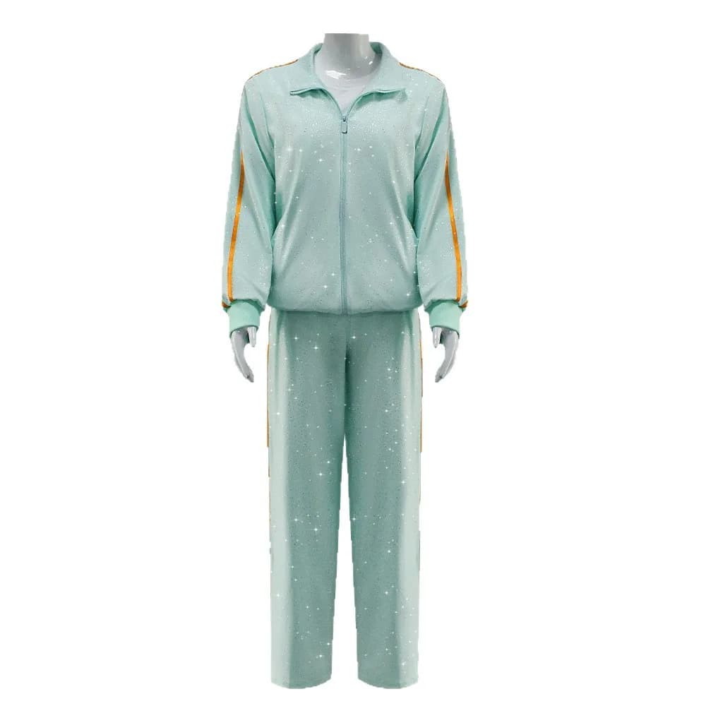 Costumes de cosplay Taylor Opalite, vêtements de sport bleu clair à paillettes, tenue de fête d'Hall