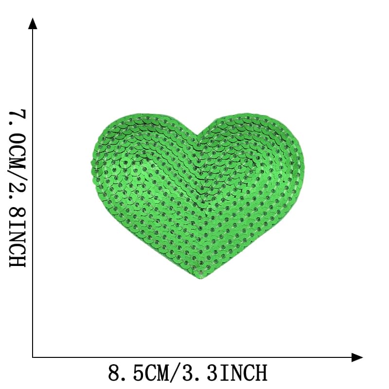 Patchs thermocollants pour vêtements, étoile, cœur, paillettes, veste thermique, bricolage, brodé, a