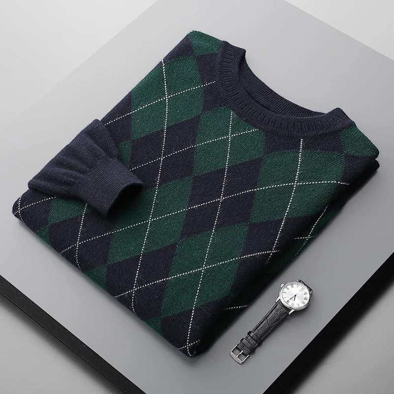 Nouveau pull en cachemire haut de gamme pour hommes en hiver