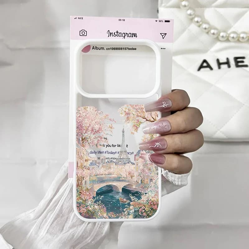 Coque de téléphone de paysage de Paris de voyage de ville mondiale pour IPhone 17 Pro 16 14 13 12 11