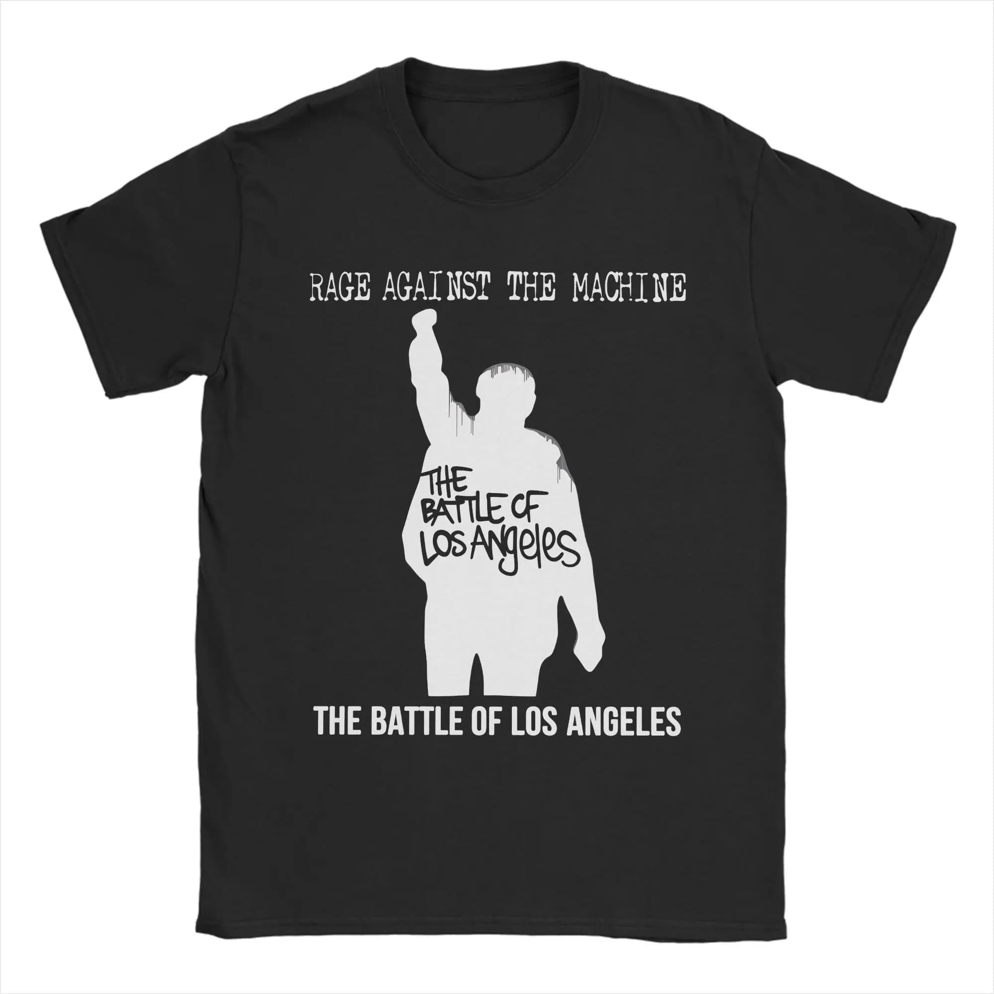 Rage Against the Machine T-shirts pour hommes 100% coton T-shirts cool à col rond vêtements à manche