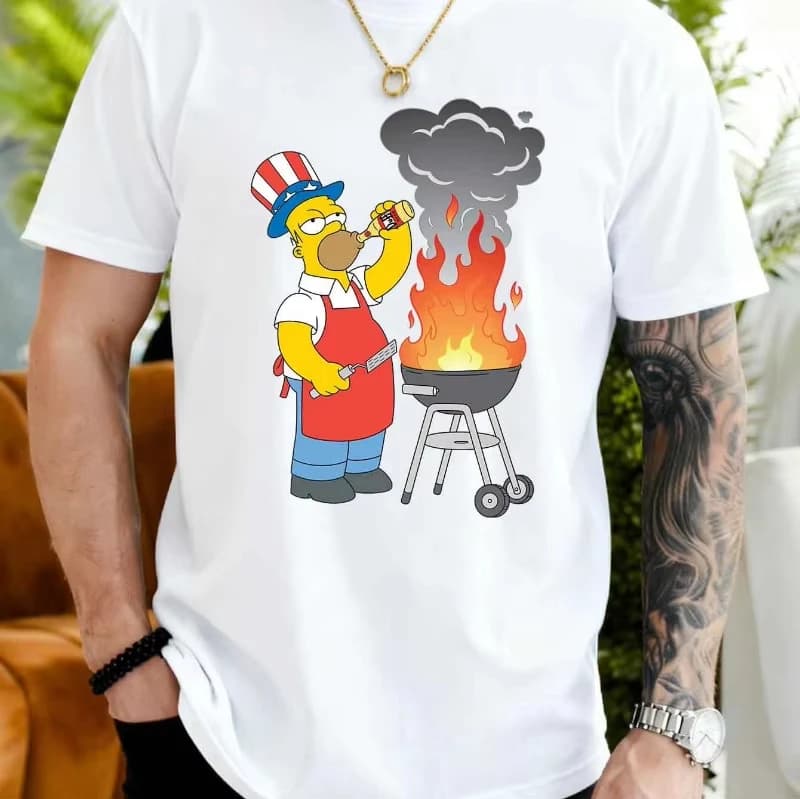 Nouveau T-shirt décontracté à manches courtes pour homme, tendance été. T-shirt unisexe avec motif i