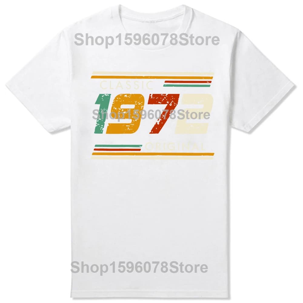 Drôle classique 1972 Original Vintage T-shirt été Style rétro graphique coton Streetwear Huaband pap